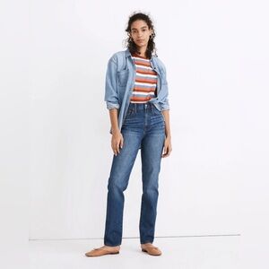 Madewell Blue Straight Leg Jeans